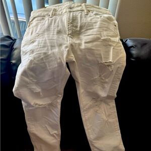 nex(t) level airflex ripped skinny white jeans